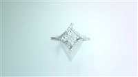 Ringe Sommer Dame Art Decò in Weißgold Diamante 0.41 Ct CC8/9/0/O - CC8/9/0/O